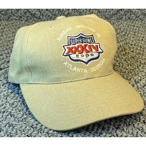 VINTAGE SUPER BOWL XXXIV 2000 LOGO ATHLETIC FOOTBALL CAP ATL Georgia